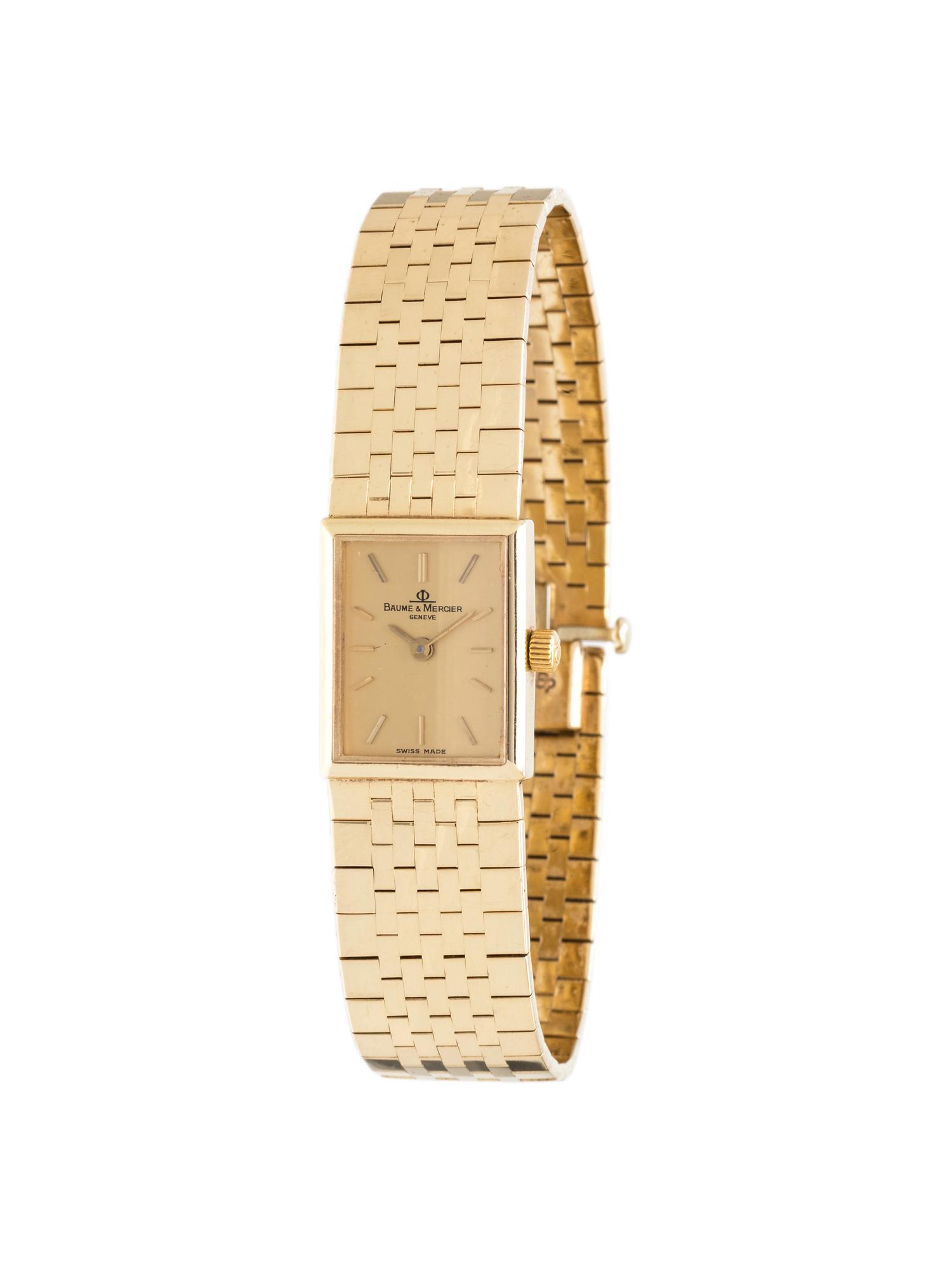 BAUME & MERCIER, 14K YELLOW GOLD WRISTWATCH