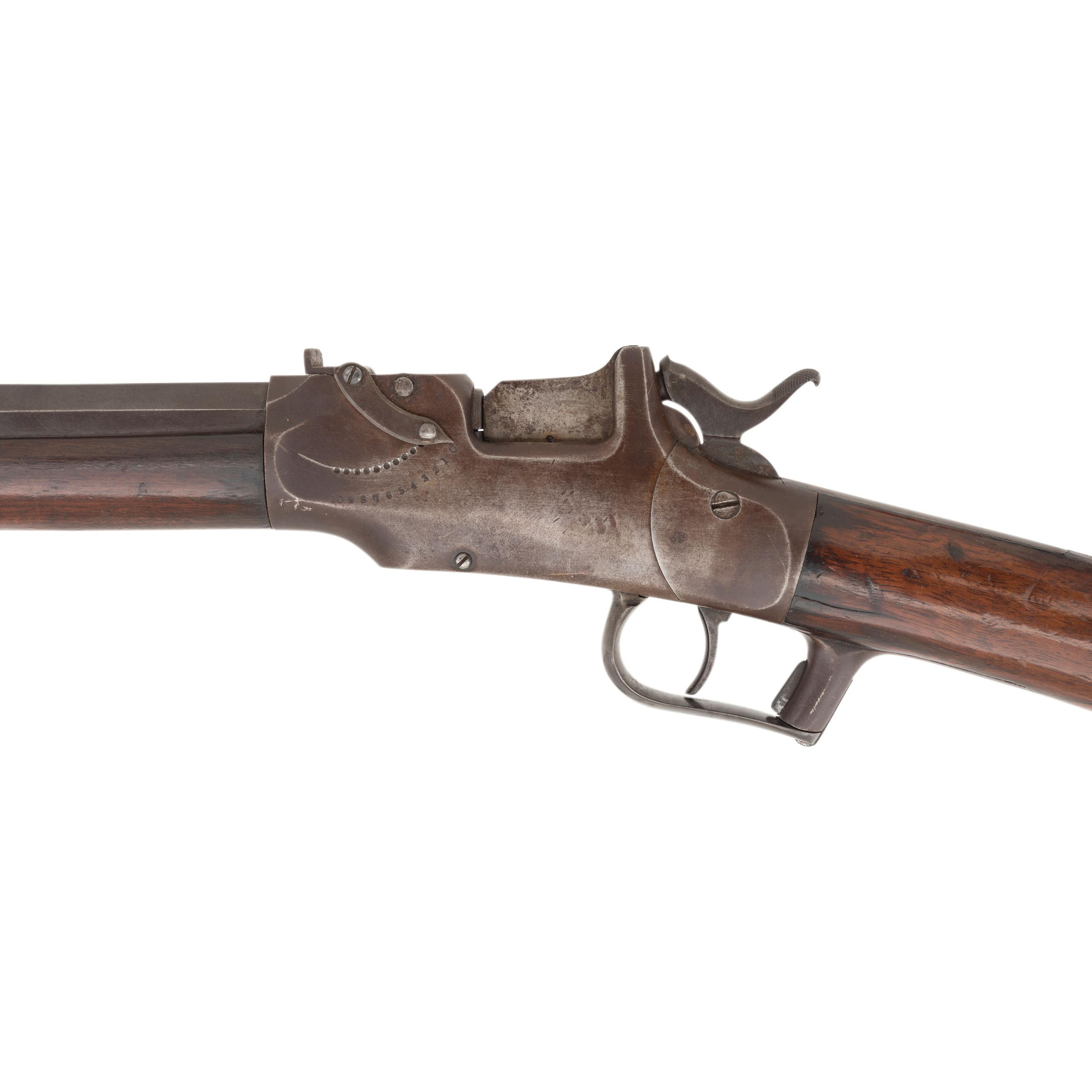 Allen & Wheelock Drop Breech Rifle with Patent Adjustable Rear Sight
