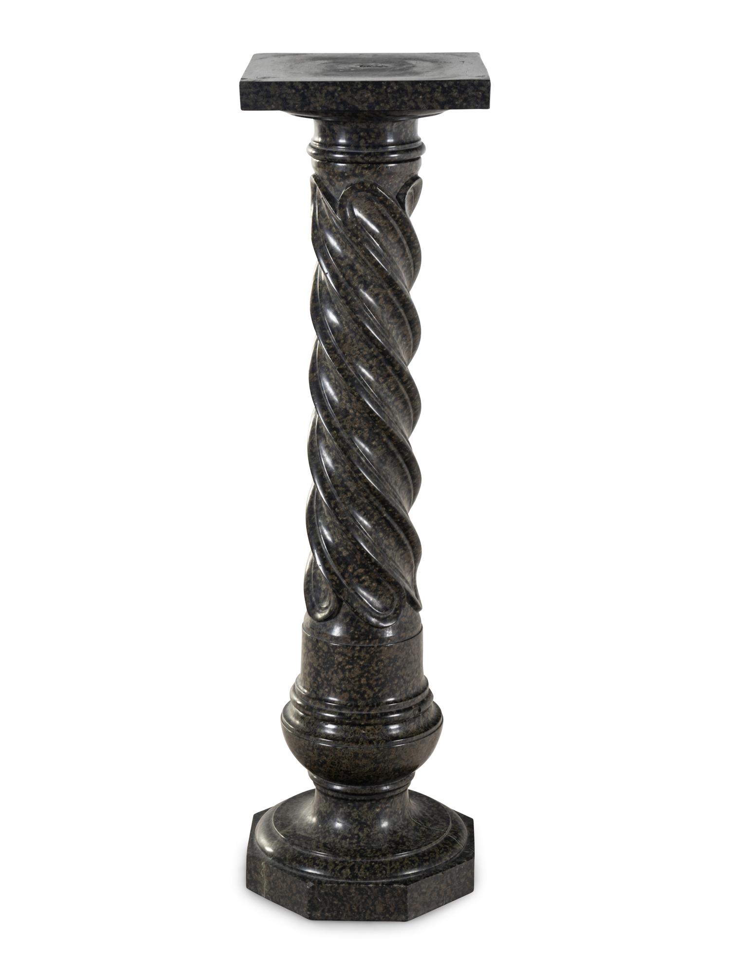 A Continental Marble Pedestal