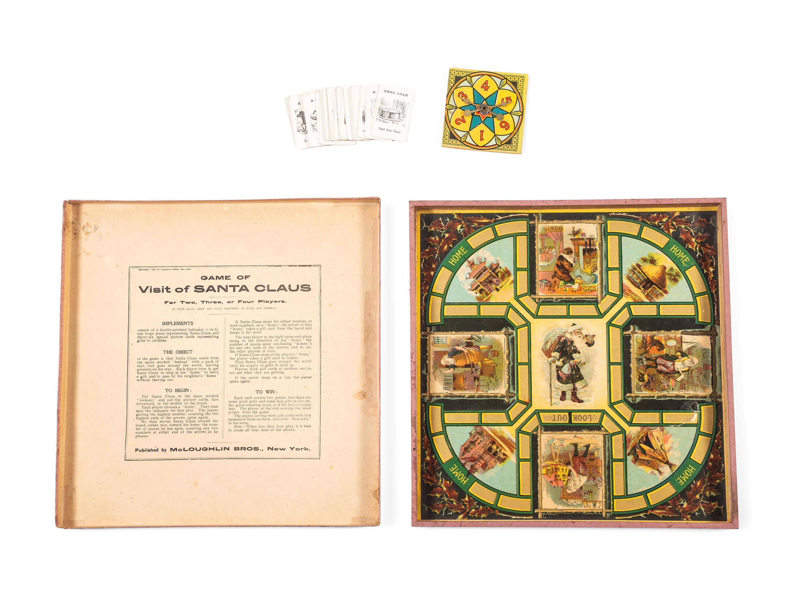 A McLoughlin Bros. 'Game of the Visit of Santa Claus'