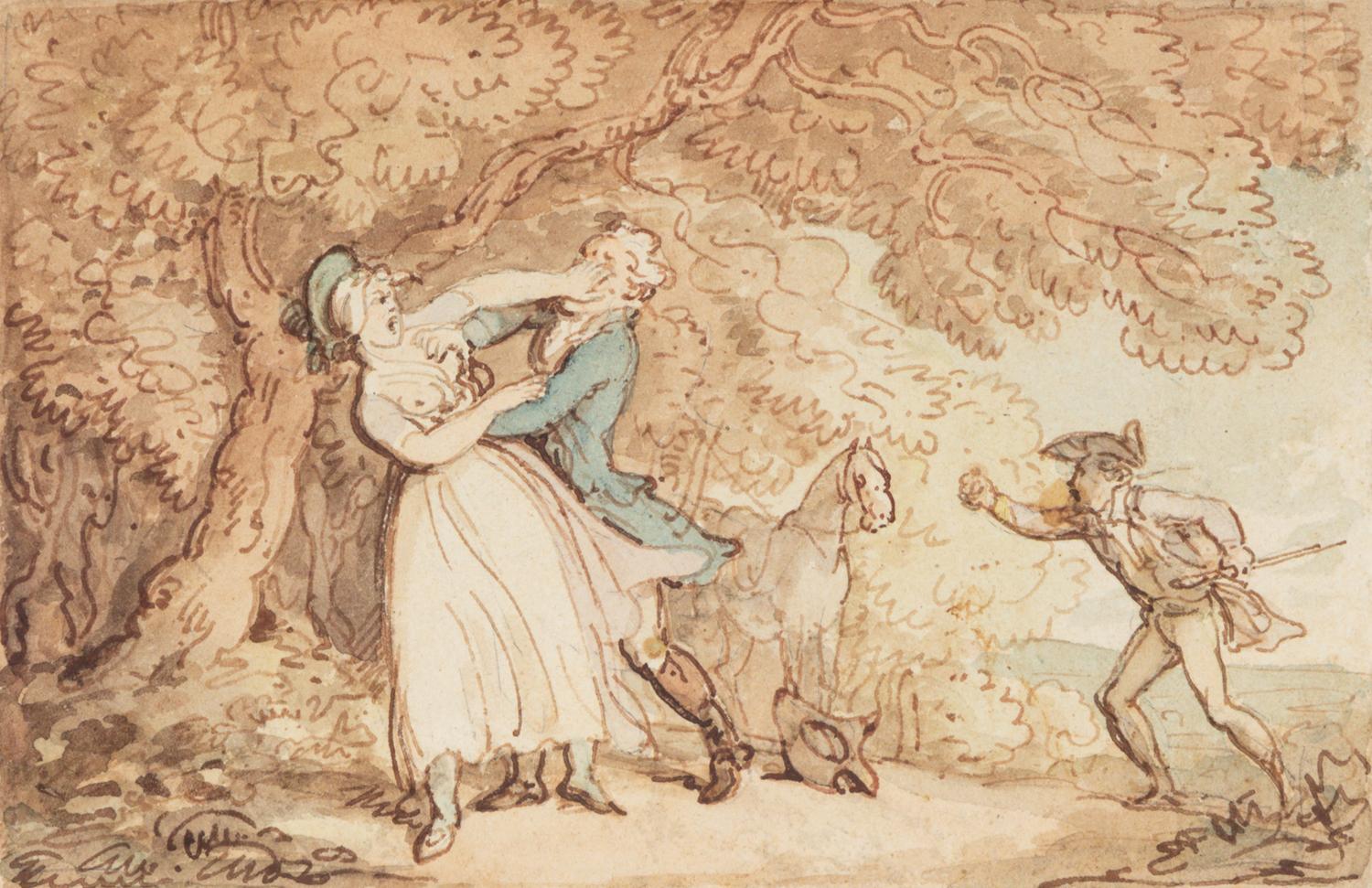 A Group of Ten Drawings: seven illustrations for The Adventures of Roderick Random , and three unpublished illustrations for The Adventures of Joseph Andrews, and His Friend Mr. Abraham Adams