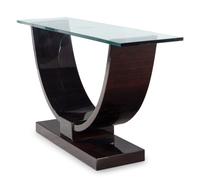 An Art Deco Style Glass-Top Console Table