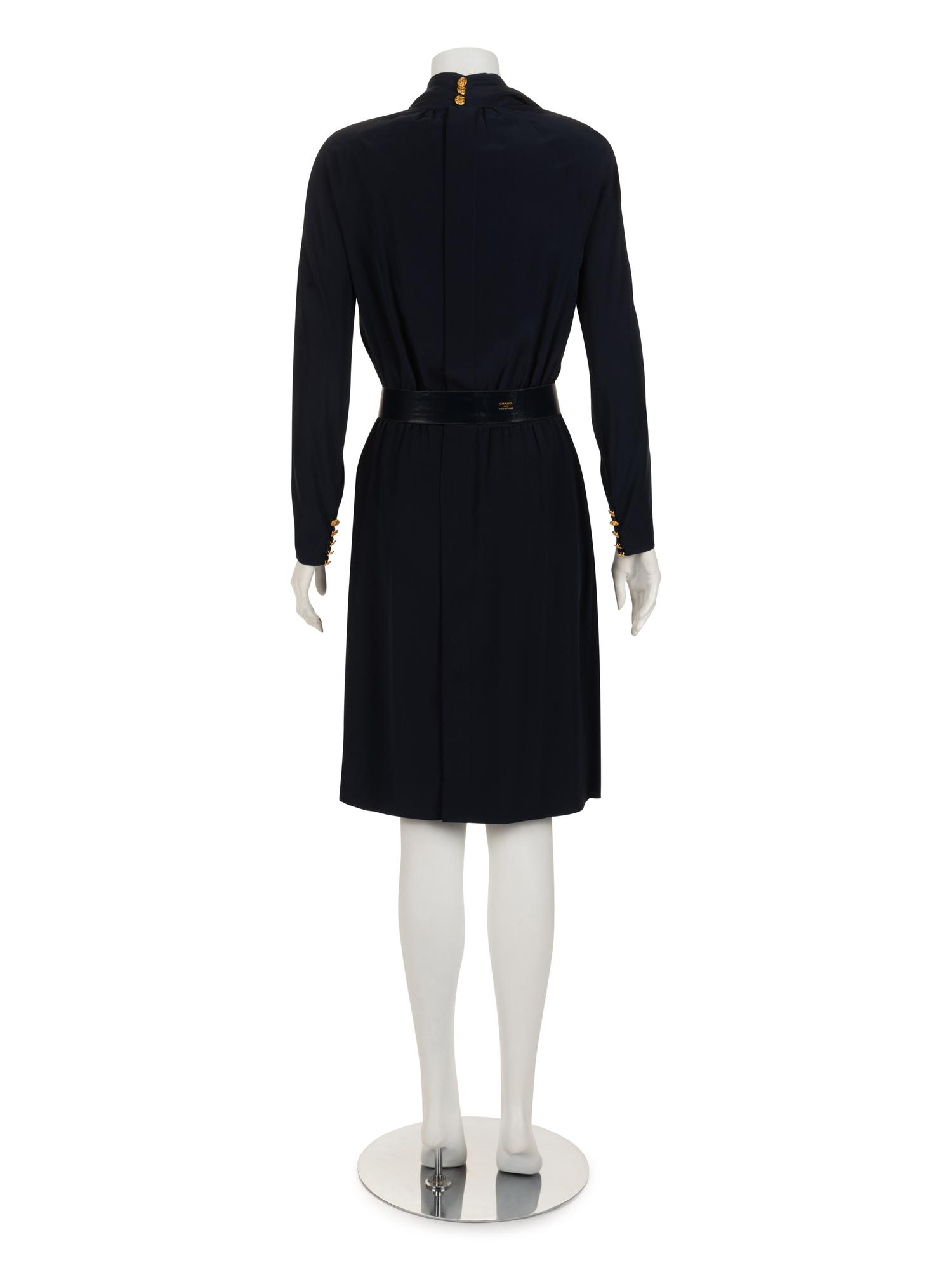 Chanel Wrap Style Dress with Belt