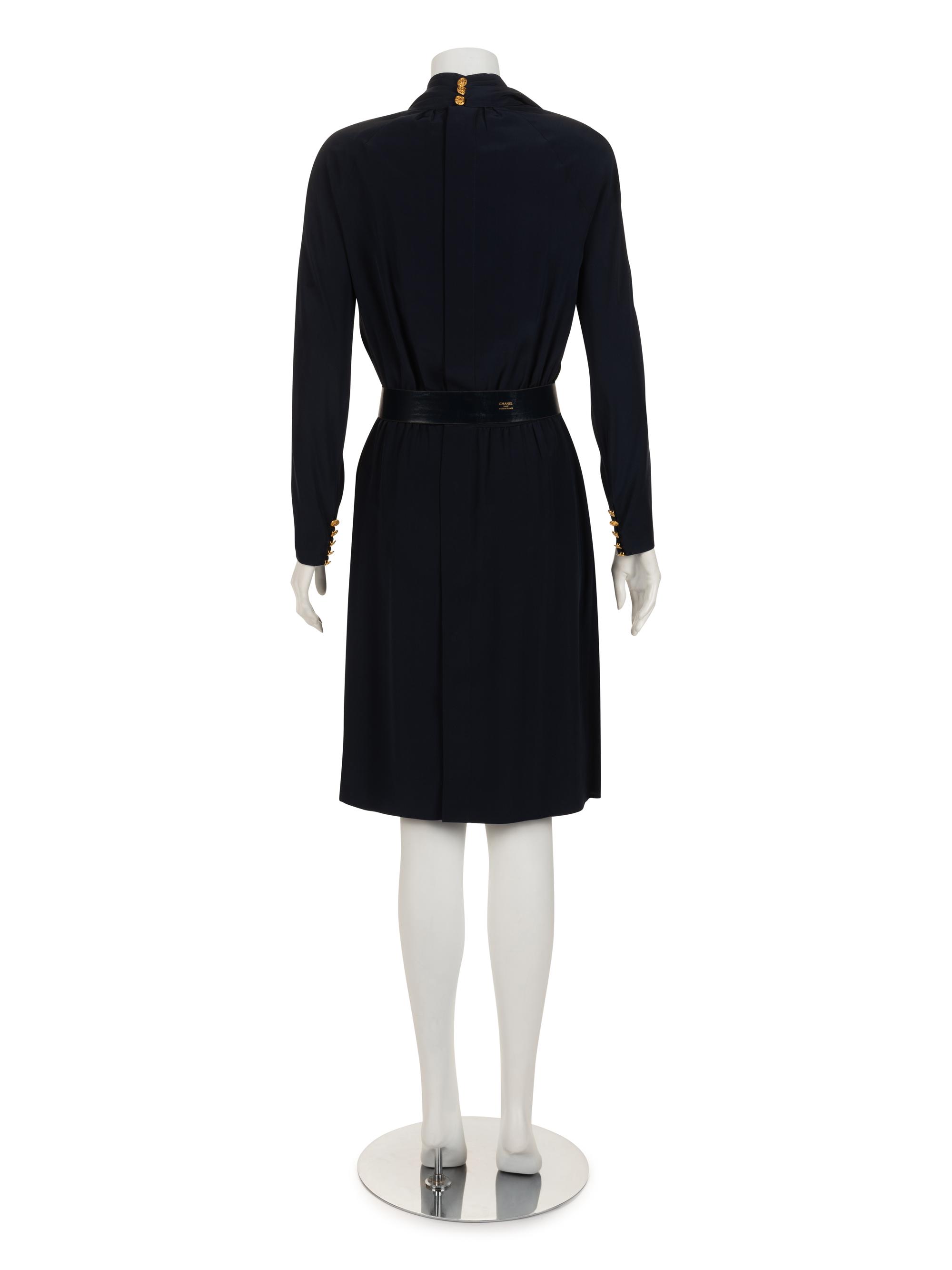 Chanel Wrap Style Dress with Belt