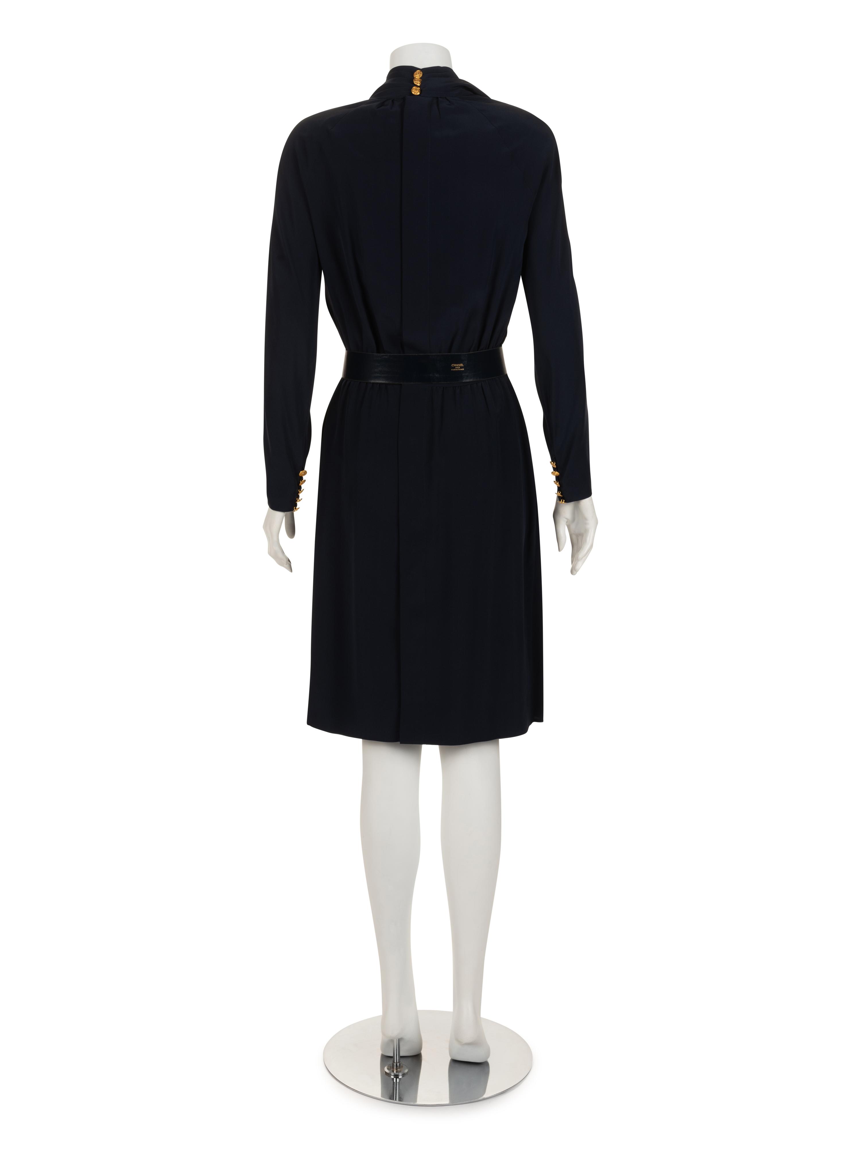 Chanel Wrap Style Dress with Belt