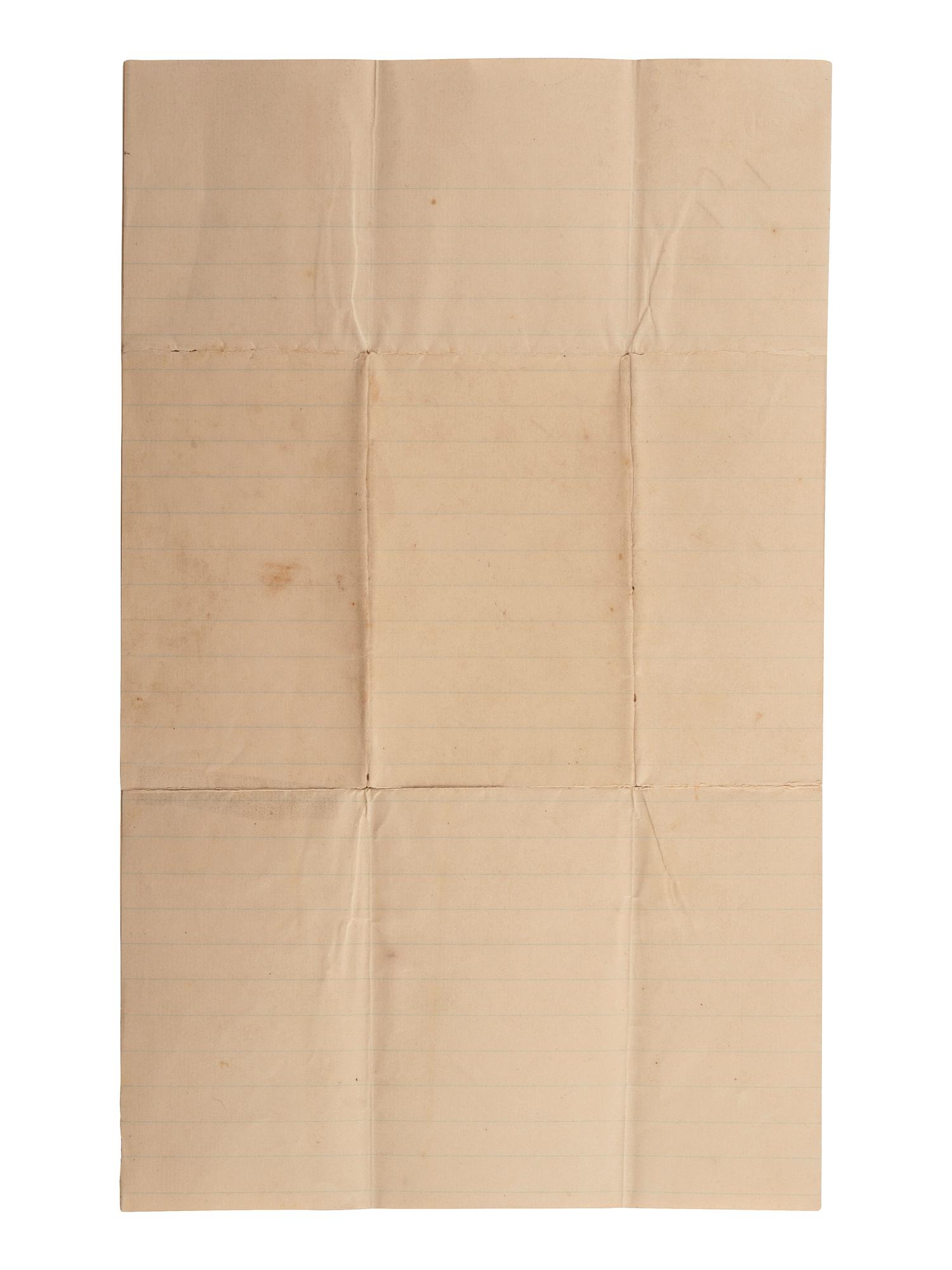 [RECONSTRUCTION]. Letter to a former Confederate General. Selma, Alabama. 10 August 1866.