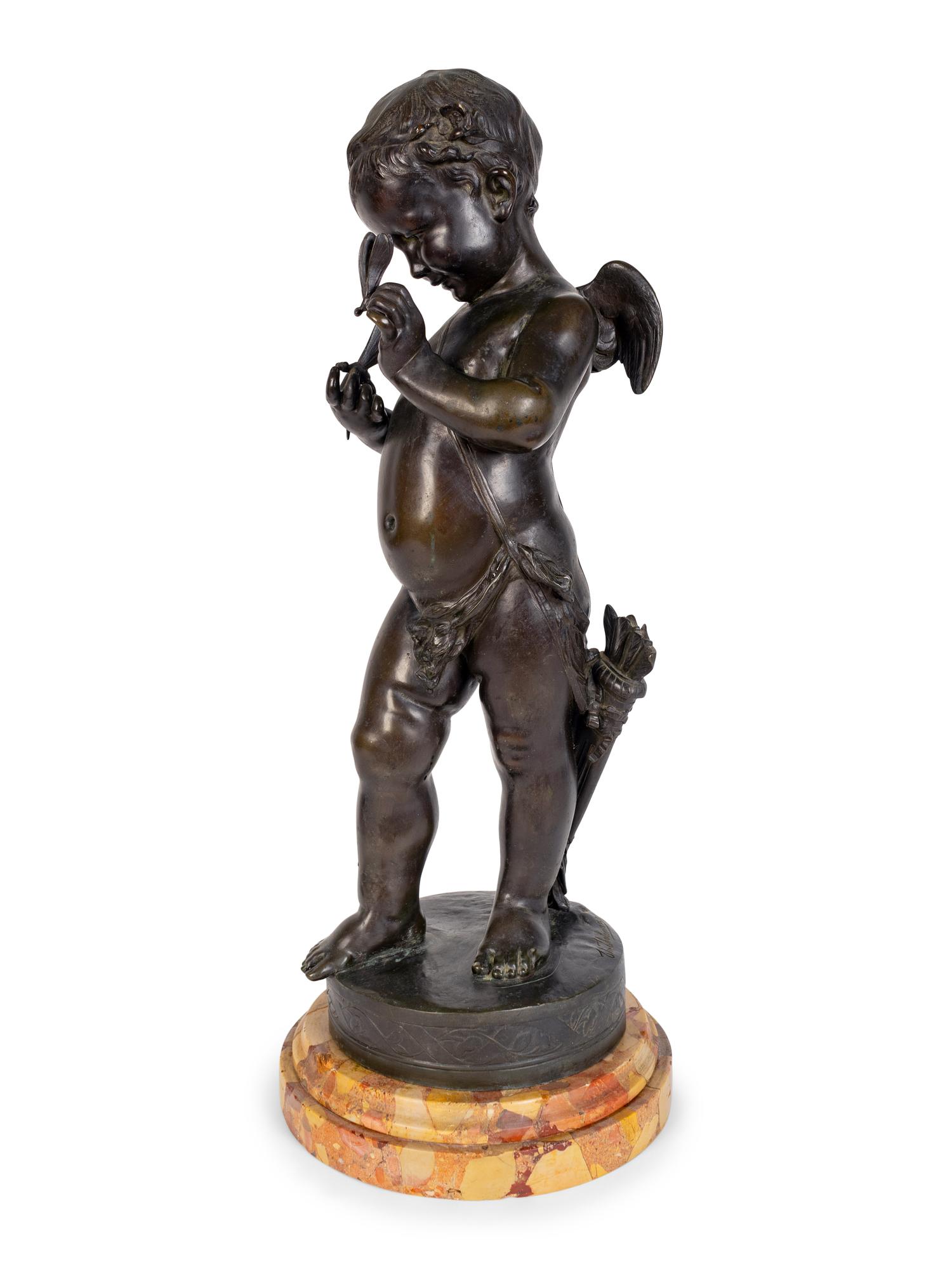 Amour aux papillons et a la rose — 19TH CENTURY