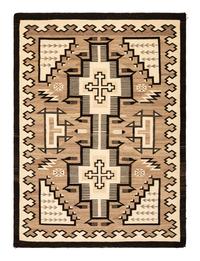Navajo Two Grey Hills Pictorial Weaving / Rug