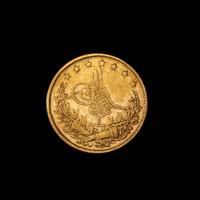 An Ottoman Empire AH 1277/1860 100 Piastre Gold Coin