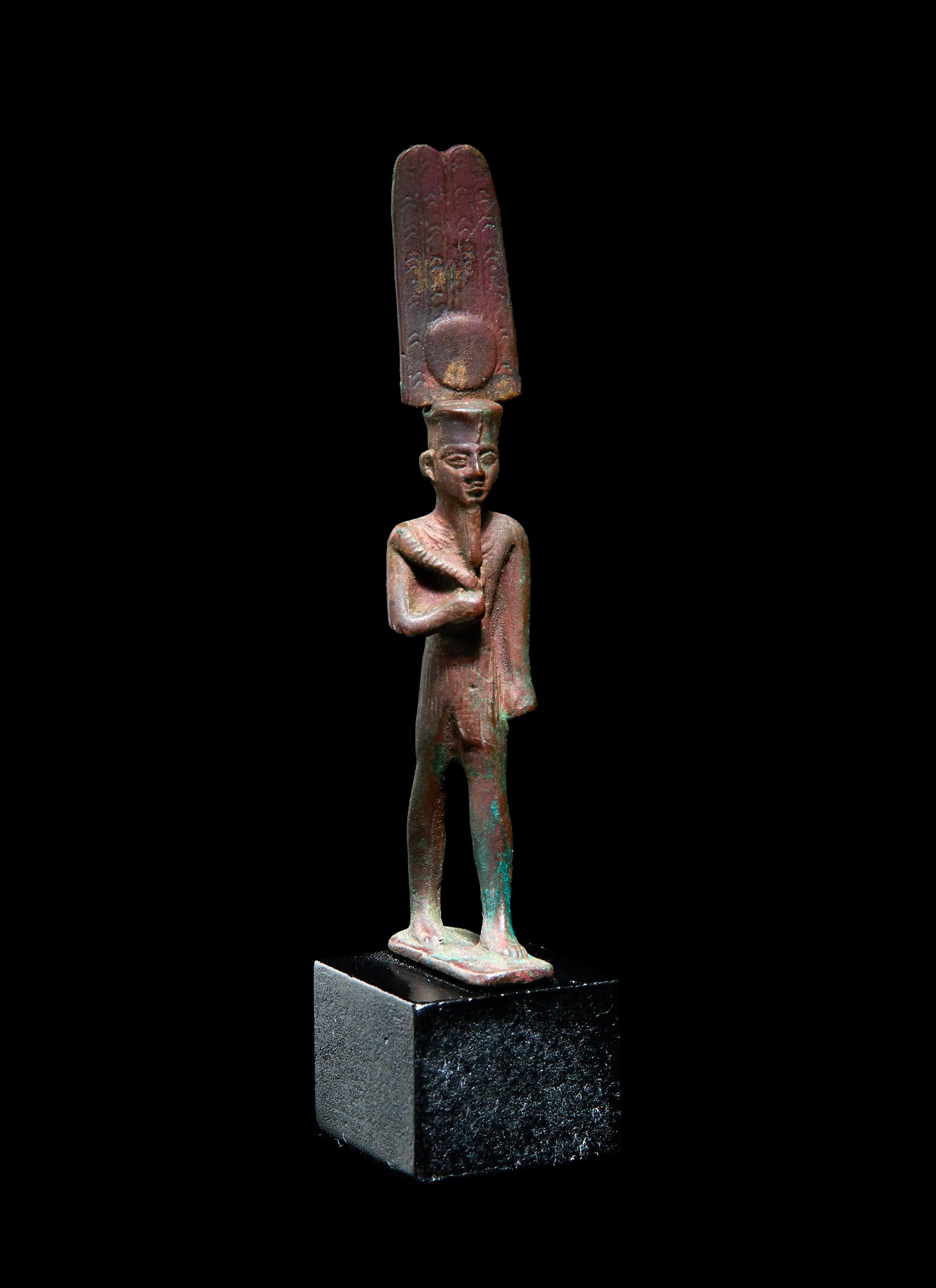 An Egyptian Bronze Amun-Re