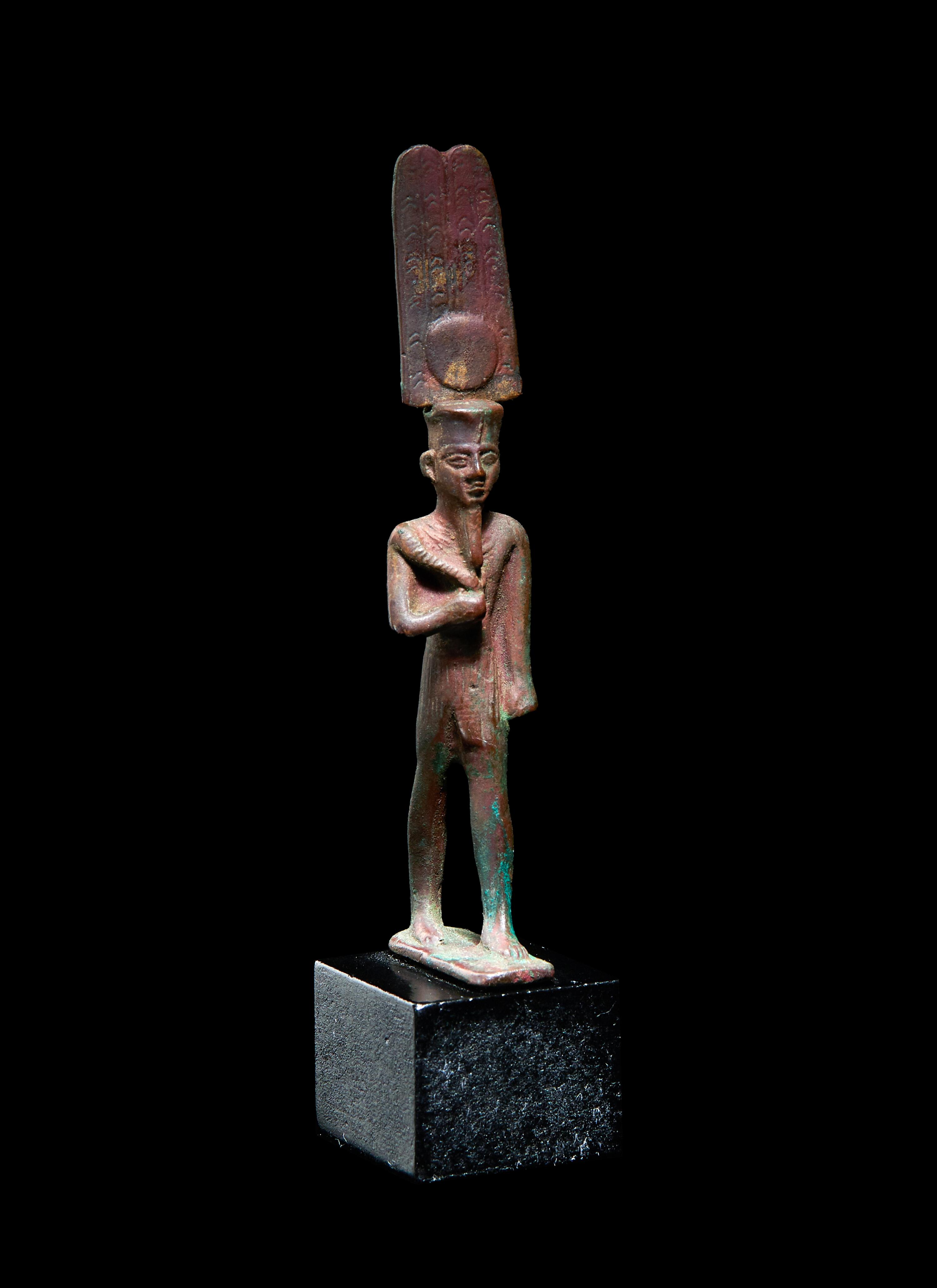 An Egyptian Bronze Amun-Re