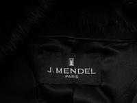 J. Mendel, Cashmere Coat with Leather & Sable Trim