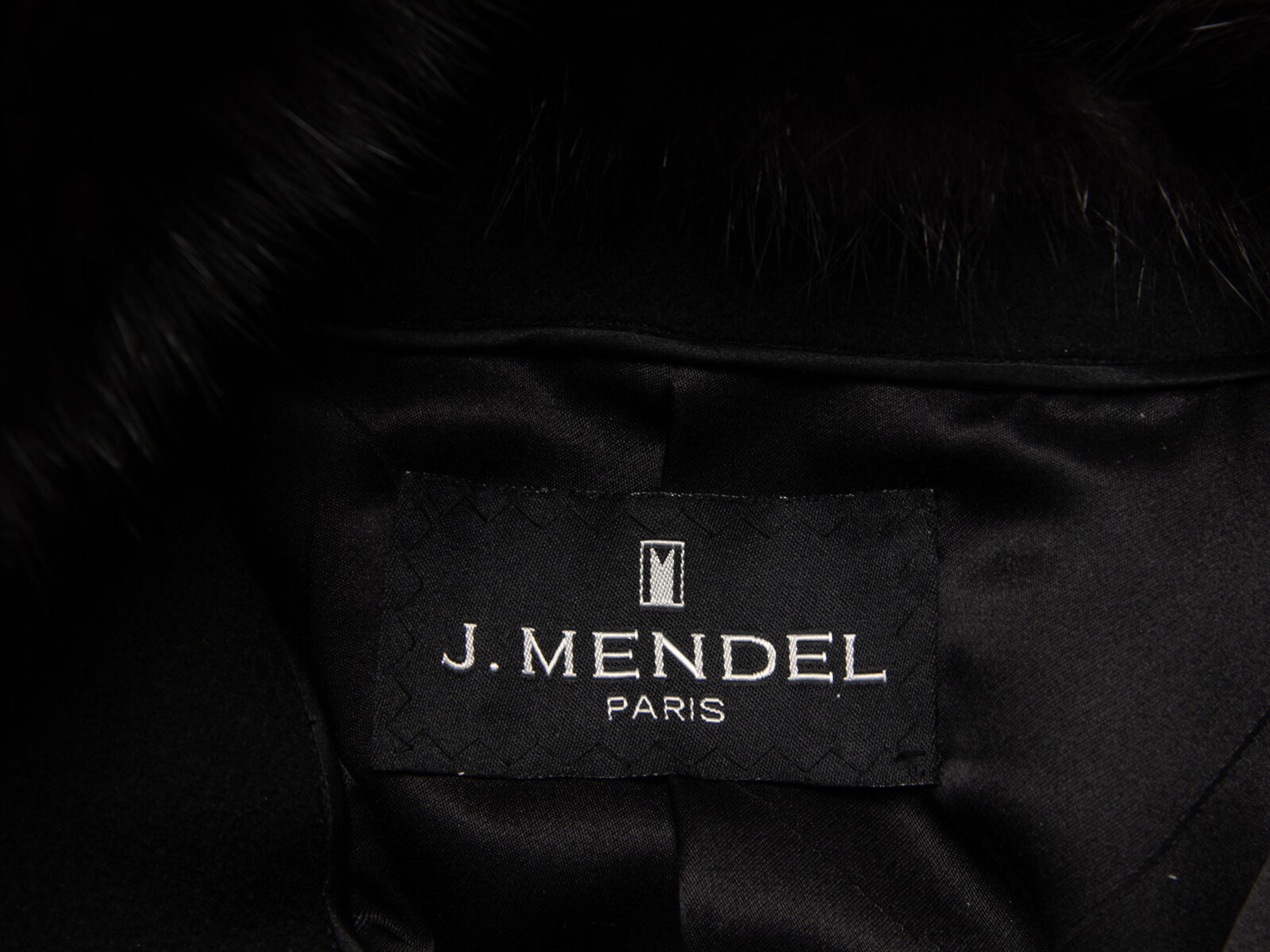 J. Mendel, Cashmere Coat with Leather & Sable Trim
