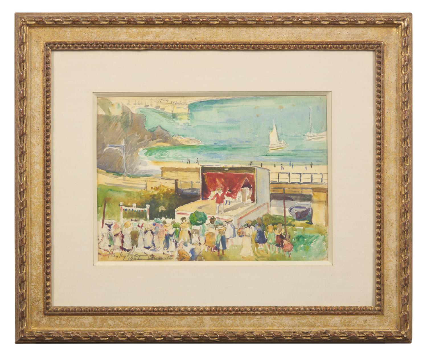 Two Works: Beach Scene, Cornwall, 1902 and Beach Scene, 1910