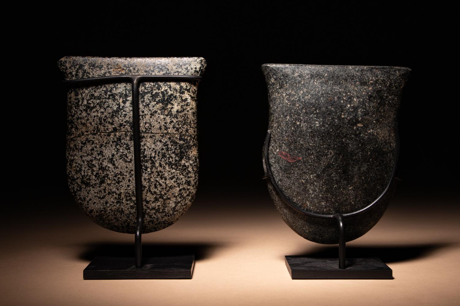 Two Valdivian Stone Votive Axes