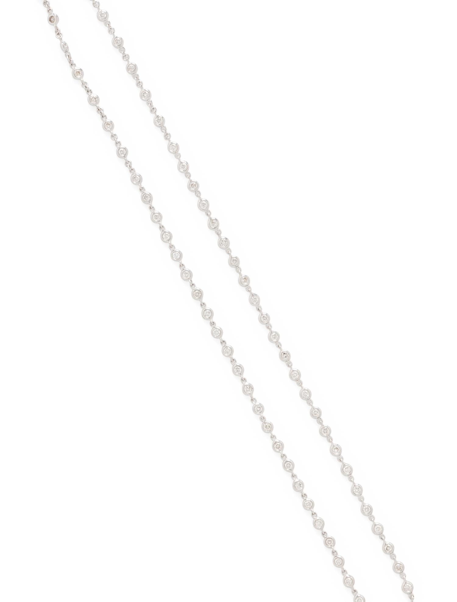 WHITE GOLD AND DIAMOND CHAIN NECKLACE