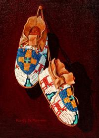 Two Works: Cheyenne Booties and Sioux Child's Moccassins