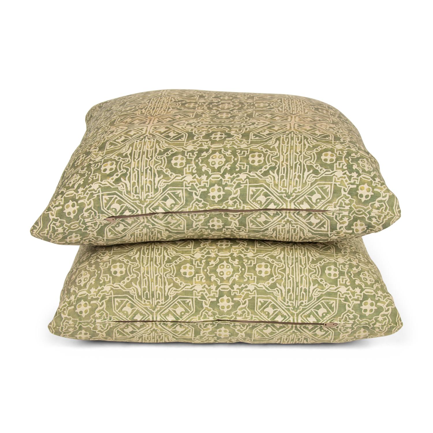 A Pair of Fortuny Moresco Throw Pillows