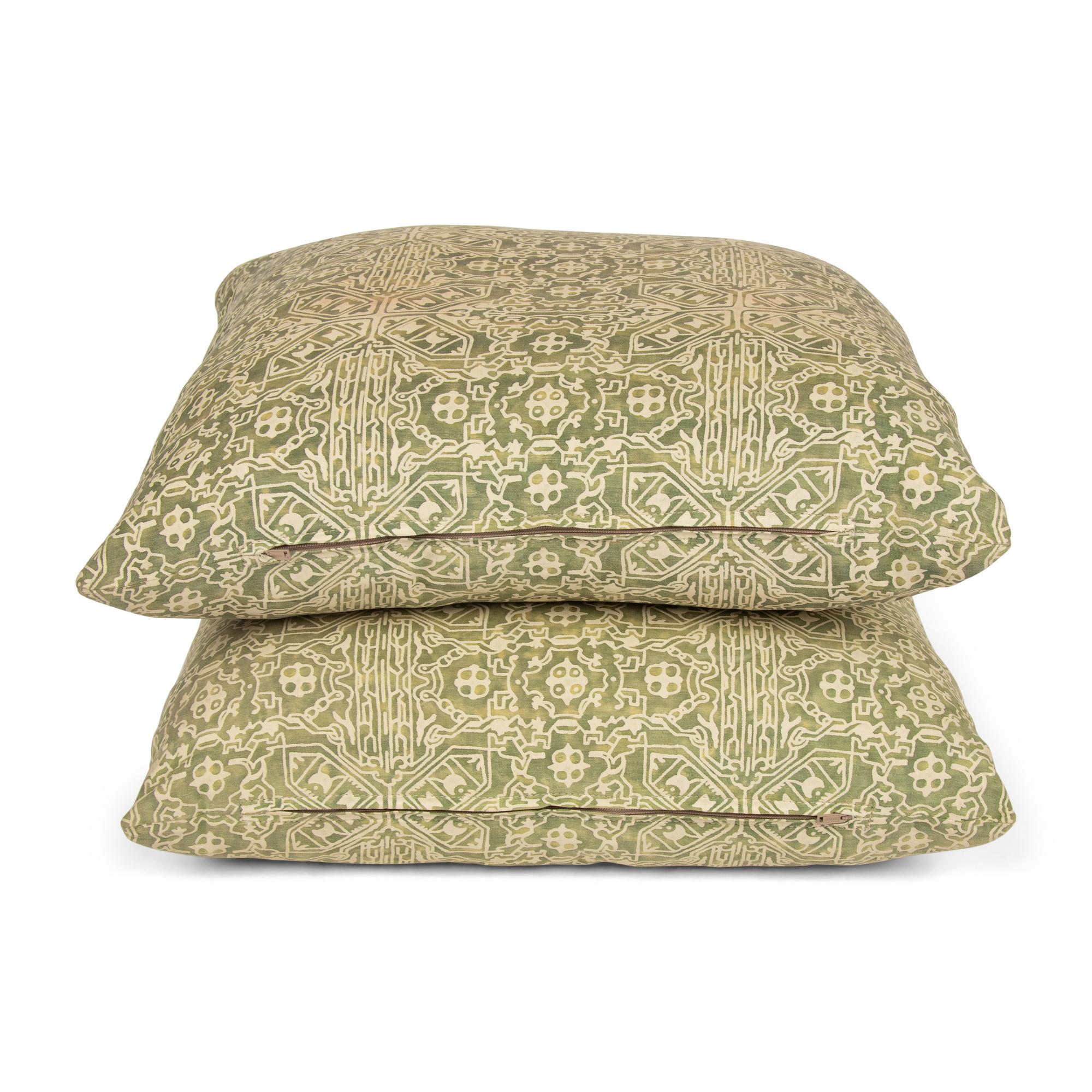 A Pair of Fortuny Moresco Throw Pillows