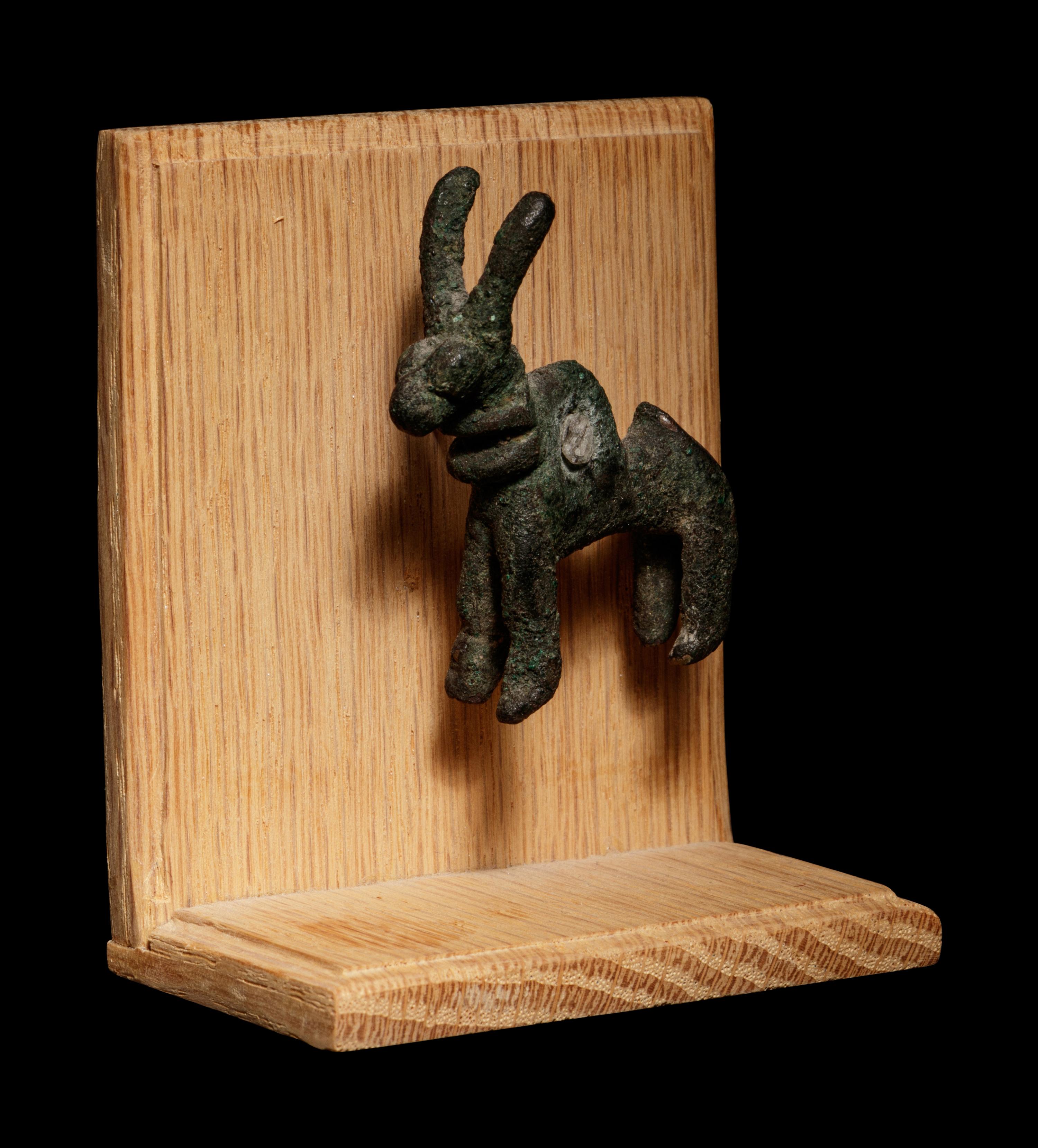 A Near Eastern Bronze Ibex