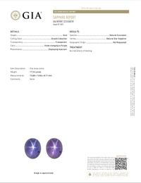 17.24 CARAT COLOR CHANGE PURPLE STAR SAPPHIRE