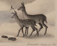 A group of four American prints (Ernest Fiene, New Snow ; Ernest Fiene, Rural Village ; Kyra Markham; Winter Twilight ; Ronau Woiceske, Winter Chores)
