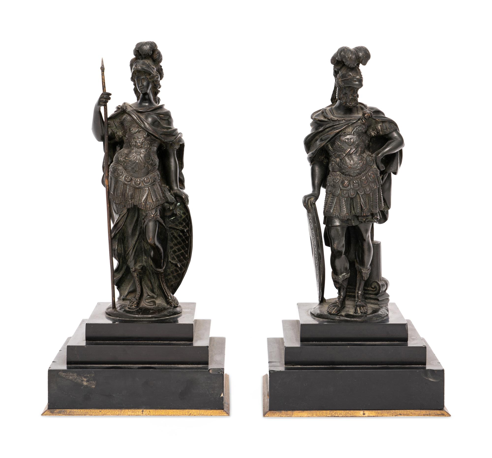 A Pair of Continental Bronze Figures