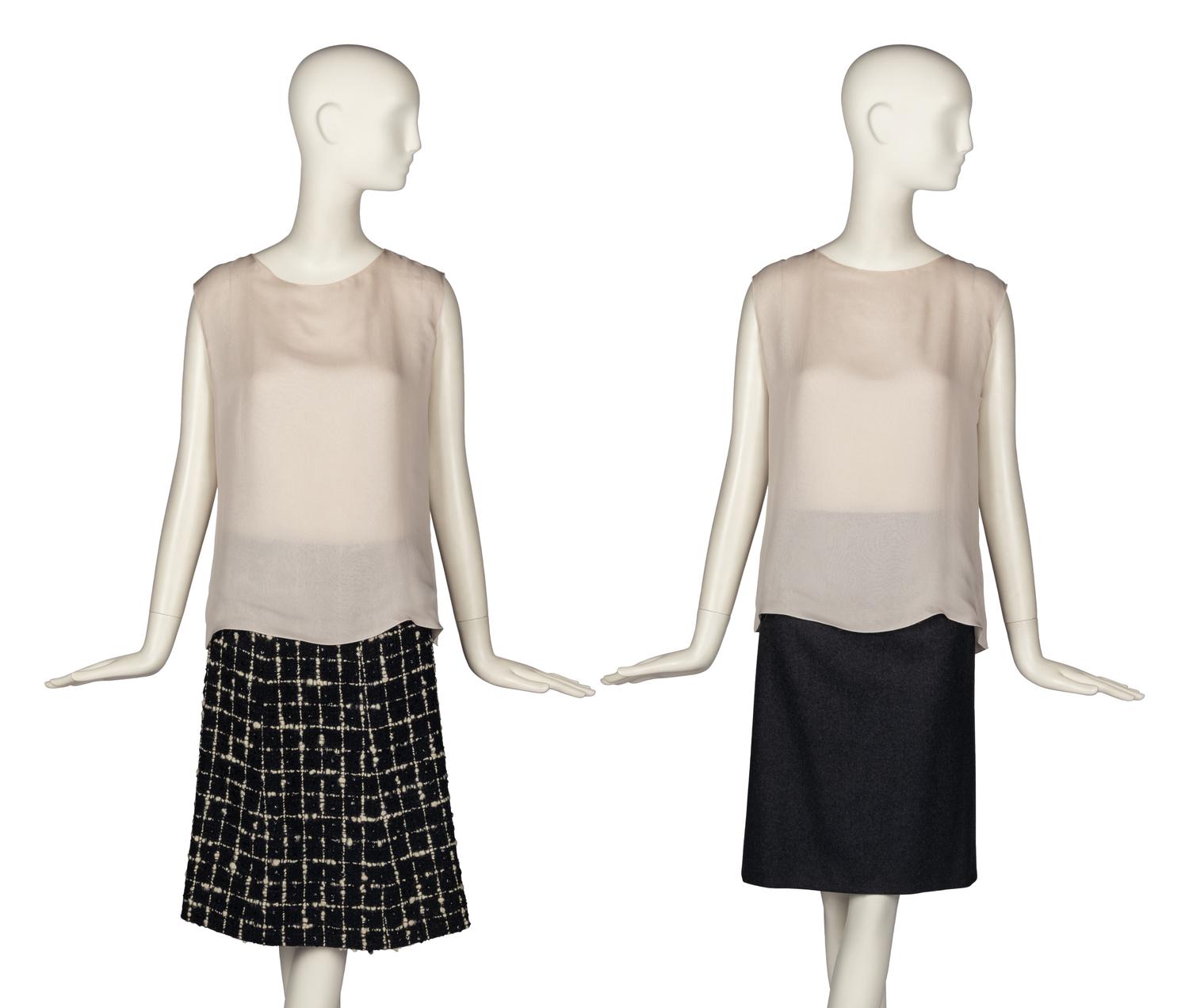 One Chanel Blouse and Two Chanel Skirts