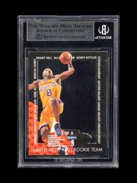 A 1996-97 NBA Hoops Grant’s All Rookies Kobe Bryant Rookie Basketball Card No. 3 (BGS 8.5 NM-MT),