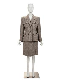 Yves Saint Laurent Haute Couture Skirt Suit, c.1983