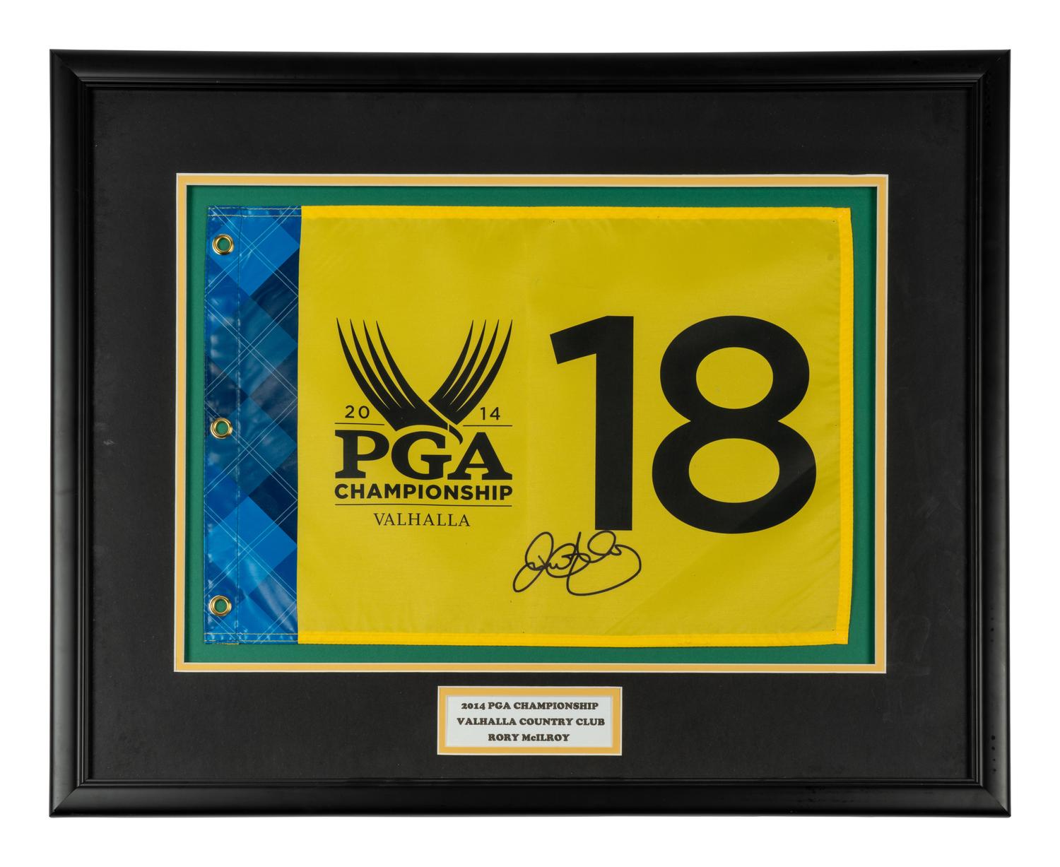 A Rory McIlroy Single Signed Autograph 2014 PGA Championship Flag (JSA Authenticated)