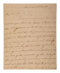 [POLITICS] [WAR OF 1812]. 2 ALSs , including letters from James STEPHENSON (1764-1833) & William VERNON.