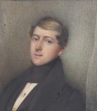 American School, 19th Century — Portrait Miniature of Rev. Thomas Wickes. Punnett as a Young Man (1834-1907)