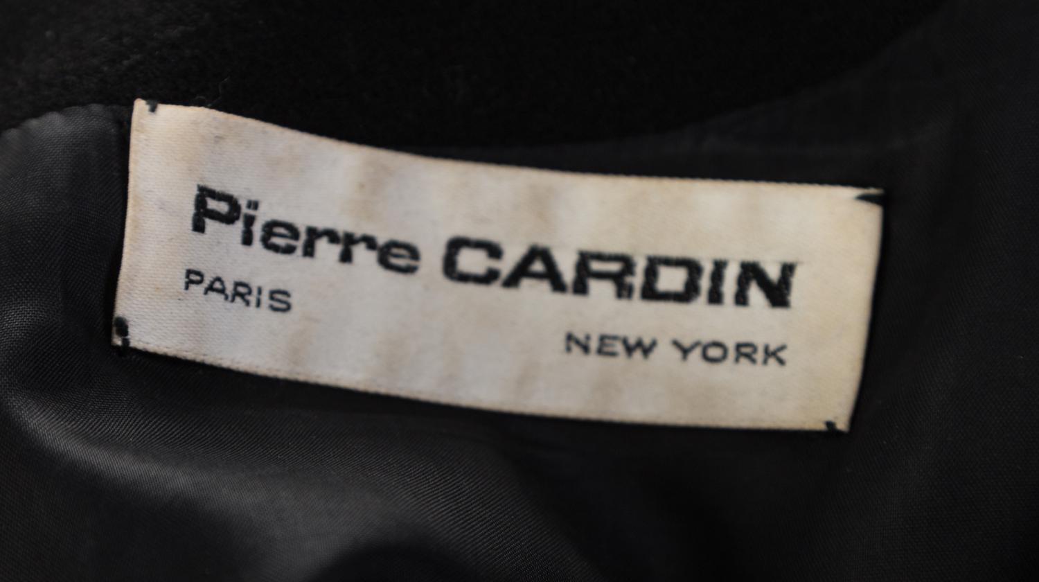 A Pierre Cardin 1960s Black Crepe Dress,