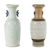 Two Chinese Blue and White Porcelain Vases