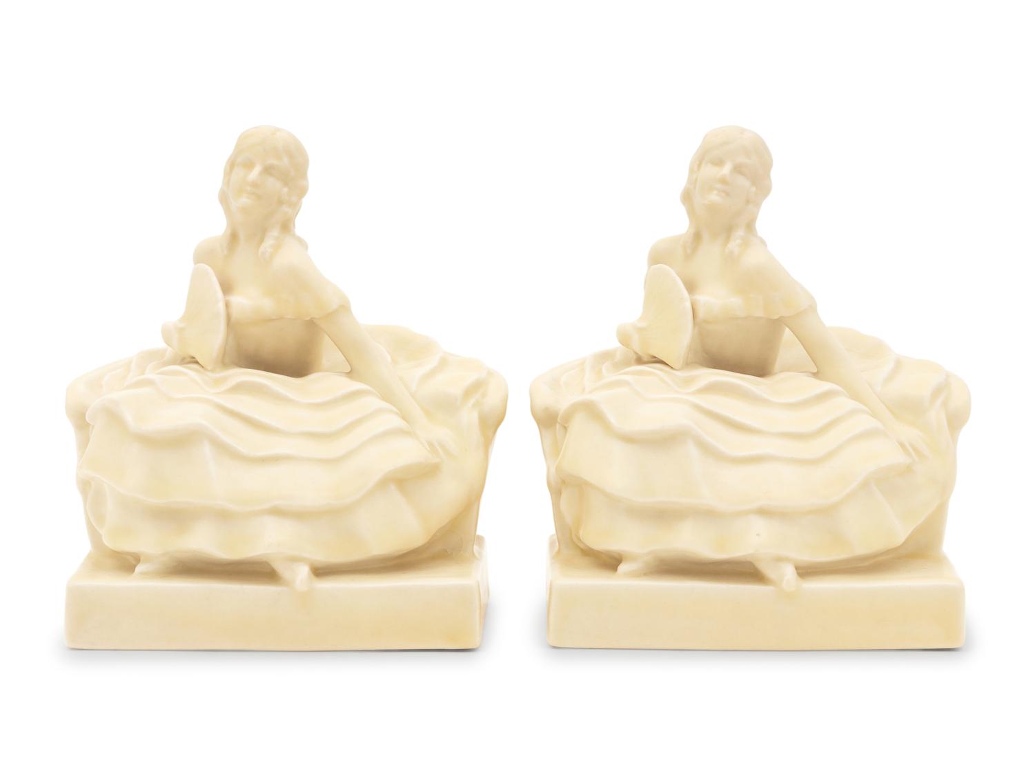 A Pair of Rookwood Pottery Bookends