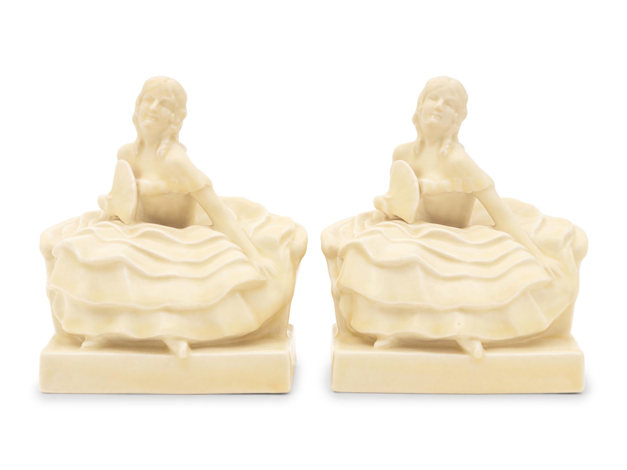 A Pair of Rookwood Pottery Bookends
