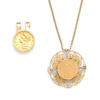 A Collection of Gold and US $10 Liberty Coin Jewelry and Accessories, 43.50 dwts.