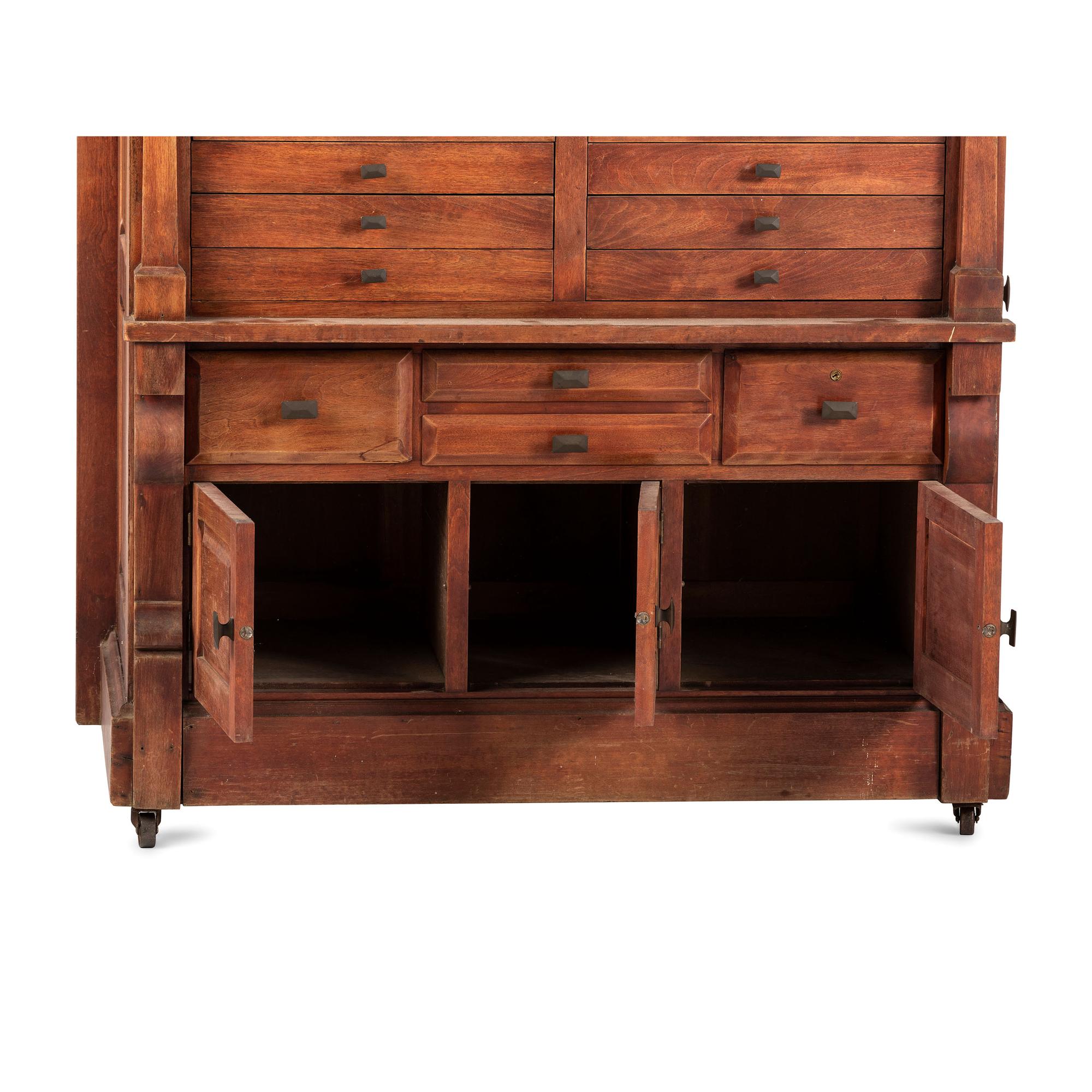 A Shop Storage and Display Cabinet in Oak