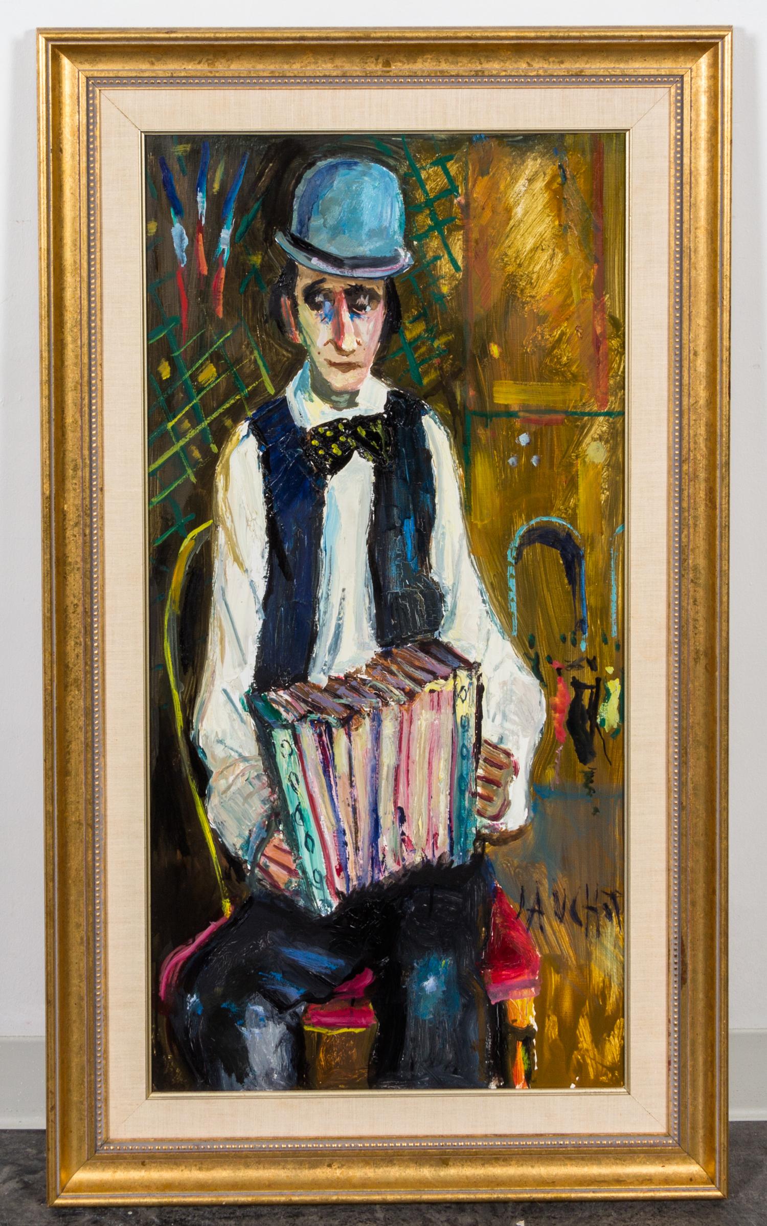 Gabriel Dauchot, (French, 1927-2005), L'accordion