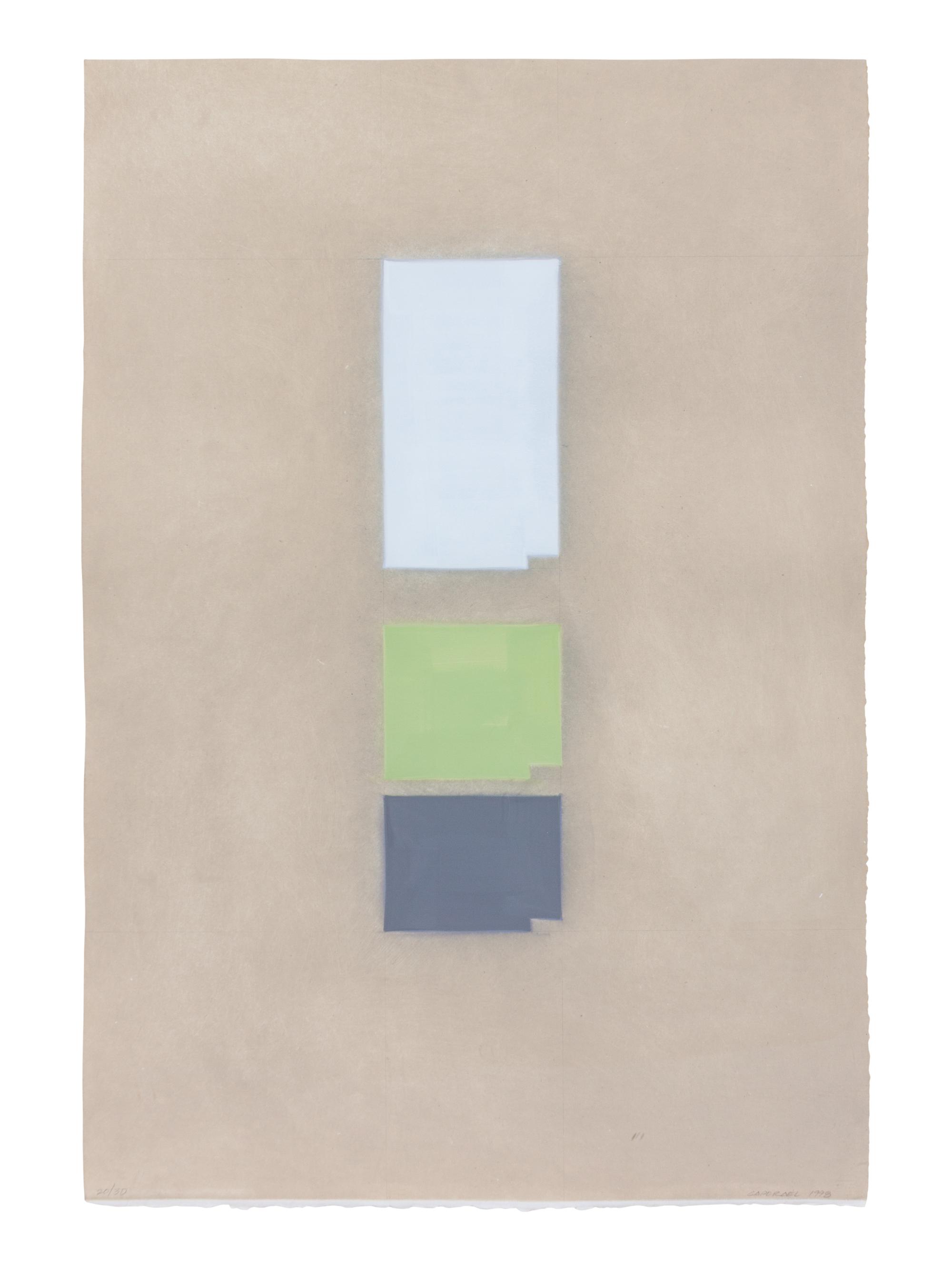 Chrome Orange, Chrome Violet , and Zinc White (A Group of Three Works)