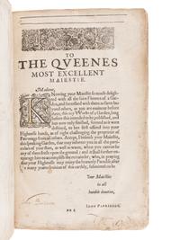 PARKINSON, John (1567-1650). Paradisi in sole Paradisus Terrestris. Or a Garden of all sorts of pleasant flowers . London: Humfrey Lownes and Robert Young, 1629.