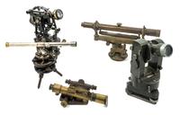A Group of Five Theodolites Length of longest scope 18 inches. — LATE 19TH/EARLY 20TH CENTURY