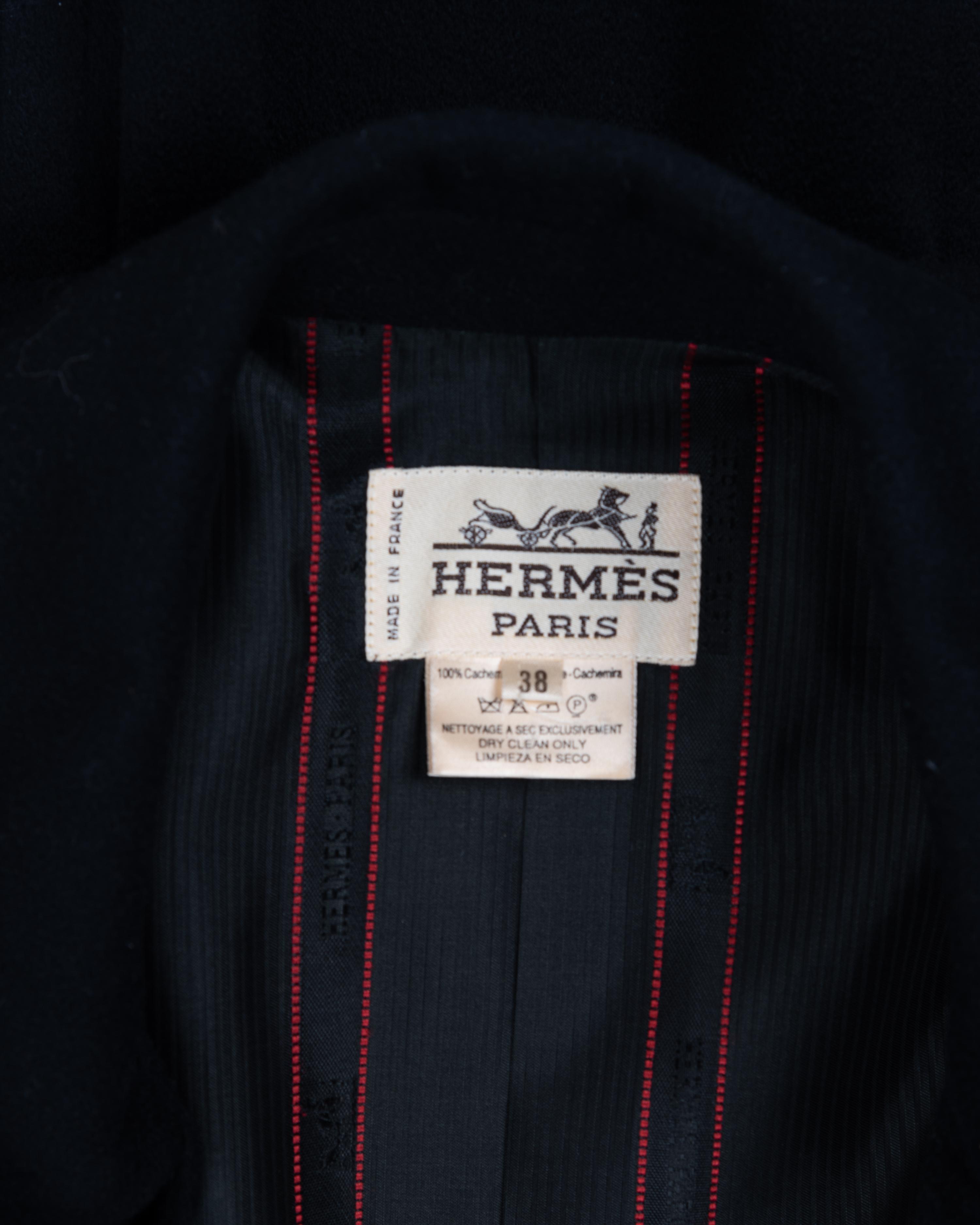 Three Hermès Items: One Cashmere Coat and Two Pairs of Pants