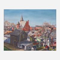 Eleanor J. Barba (American, 1893-1966) View of Allentown