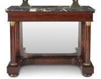 Classical marble top mahogany pier table Boston, MA, circa 1820