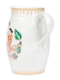 A Large Mottahedeh Porcelain Pitcher