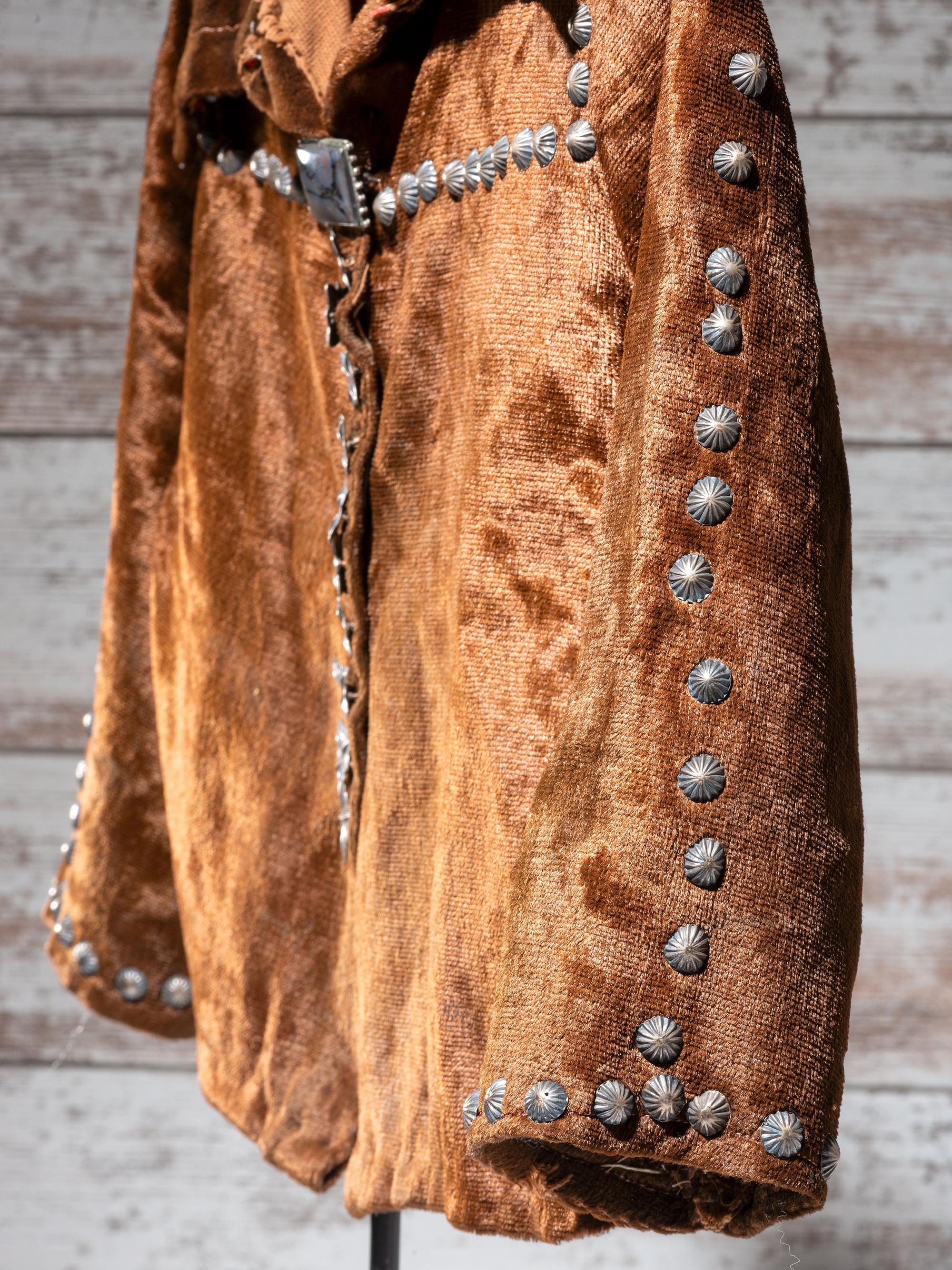 Navajo Child's Velveteen Blouse, with Silver Buttons