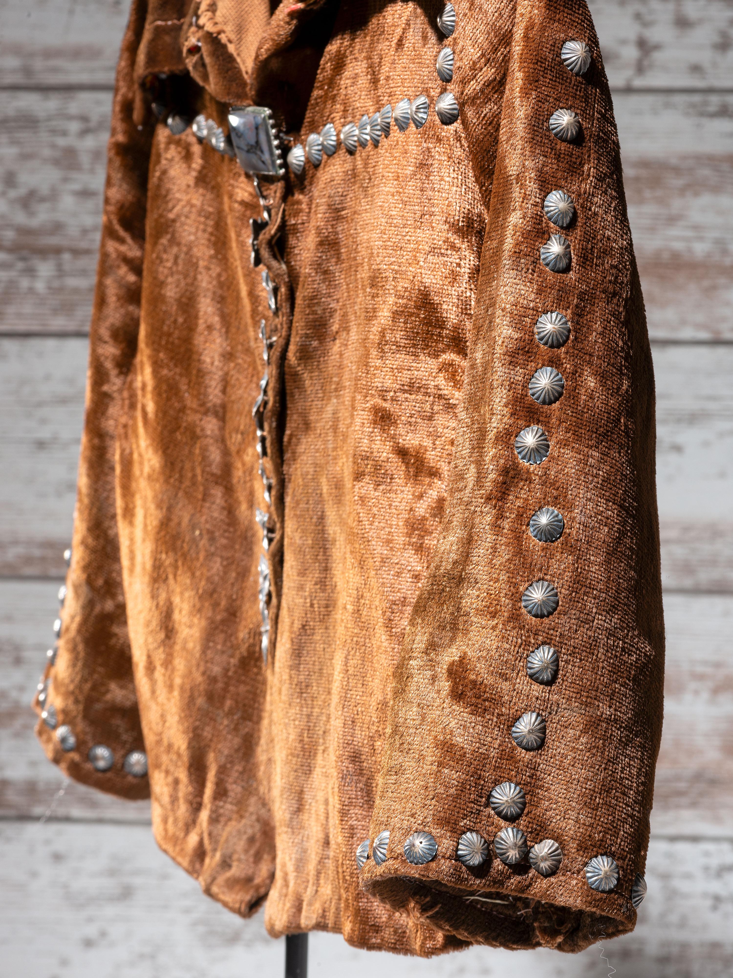 Navajo Child's Velveteen Blouse, with Silver Buttons
