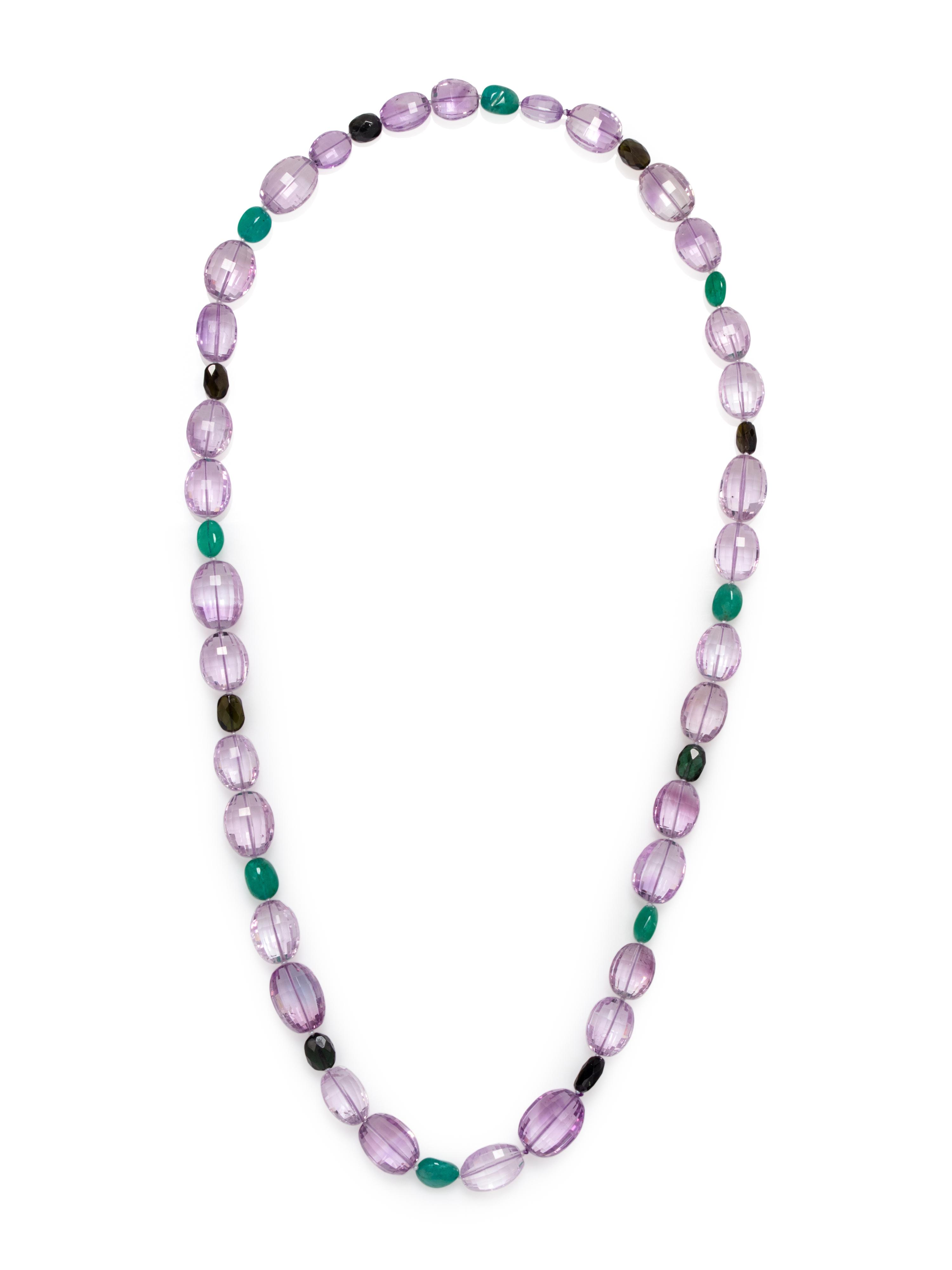 MULTIGEM BEAD NECKLACE